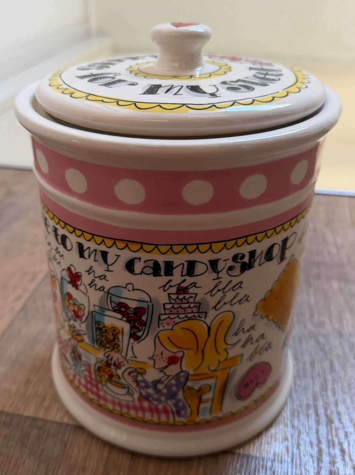 Blond Amsterdam Candy Voorraad pot en Sweet hartjes bord, Huis en Inrichting, Keuken | Servies, Ophalen, Nieuw, Bord(en), Aardewerk