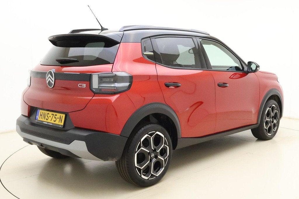 Citroen C3 1.2 Turbo 100pk Max | Cruise Control | Navigatie, Auto's, Citroën, Voorwielaandrijving, Euro 6, 1199 cc, Leder en Stof
