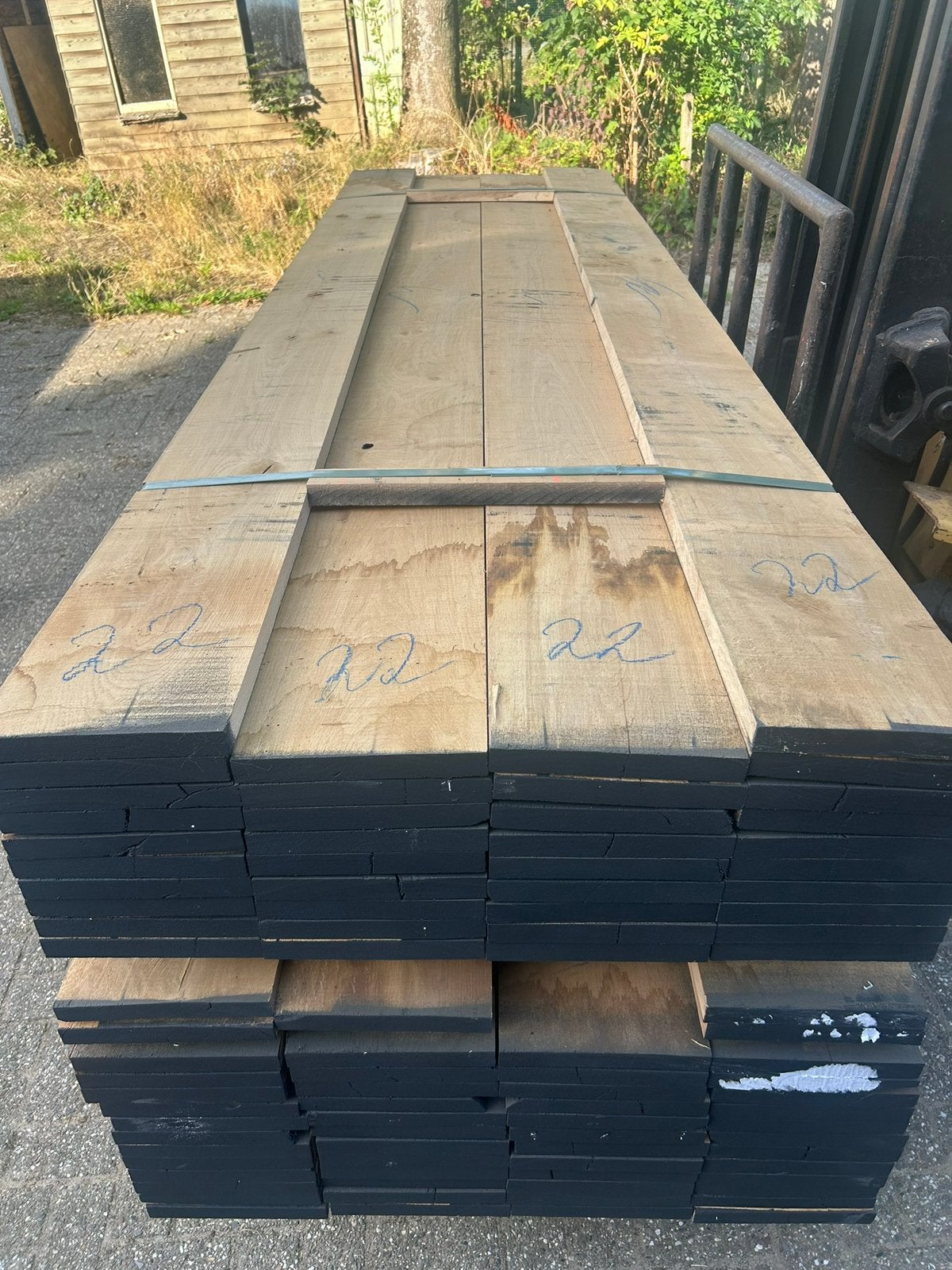 Eiken planken fijnbezaagd 27 mm dikte 185/245/305/335/370cm, Ophalen of Verzenden, Nieuw, 250 cm of meer, Planken