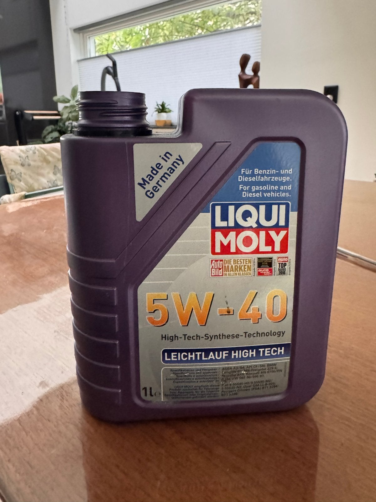 LIQUI MOLY 5W-40 High-Tech Synthese-Technologie Motorolie, Auto-onderdelen, Ophalen, Gebruikt, Universele onderdelen