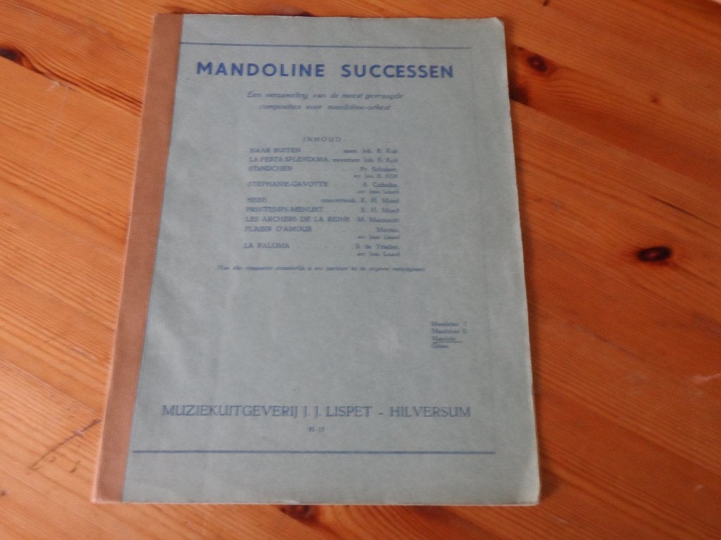 Mandoline successen / mandoline album 3, Gebruikt, Ophalen of Verzenden, Banjo of Mandoline, Artiest of Componist