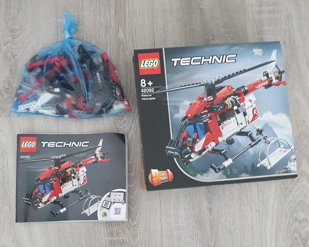 LEGO Technic 42092 Redding Helikopter., Ophalen of Verzenden, Gebruikt, Overige merken