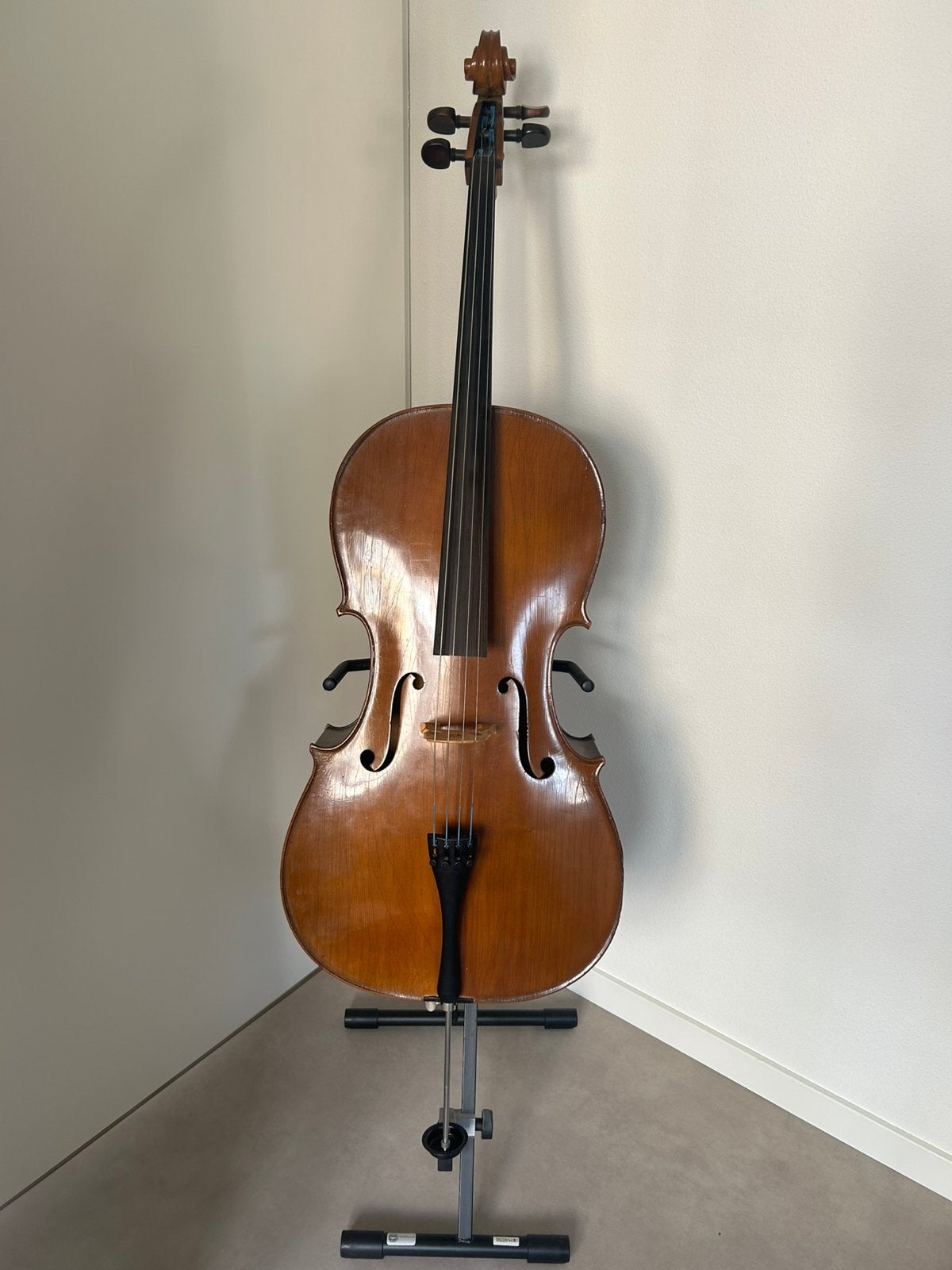 4/4 Cello inclusief strijkstok en hoes, Ophalen, Gebruikt, 4/4-cello, Met koffer