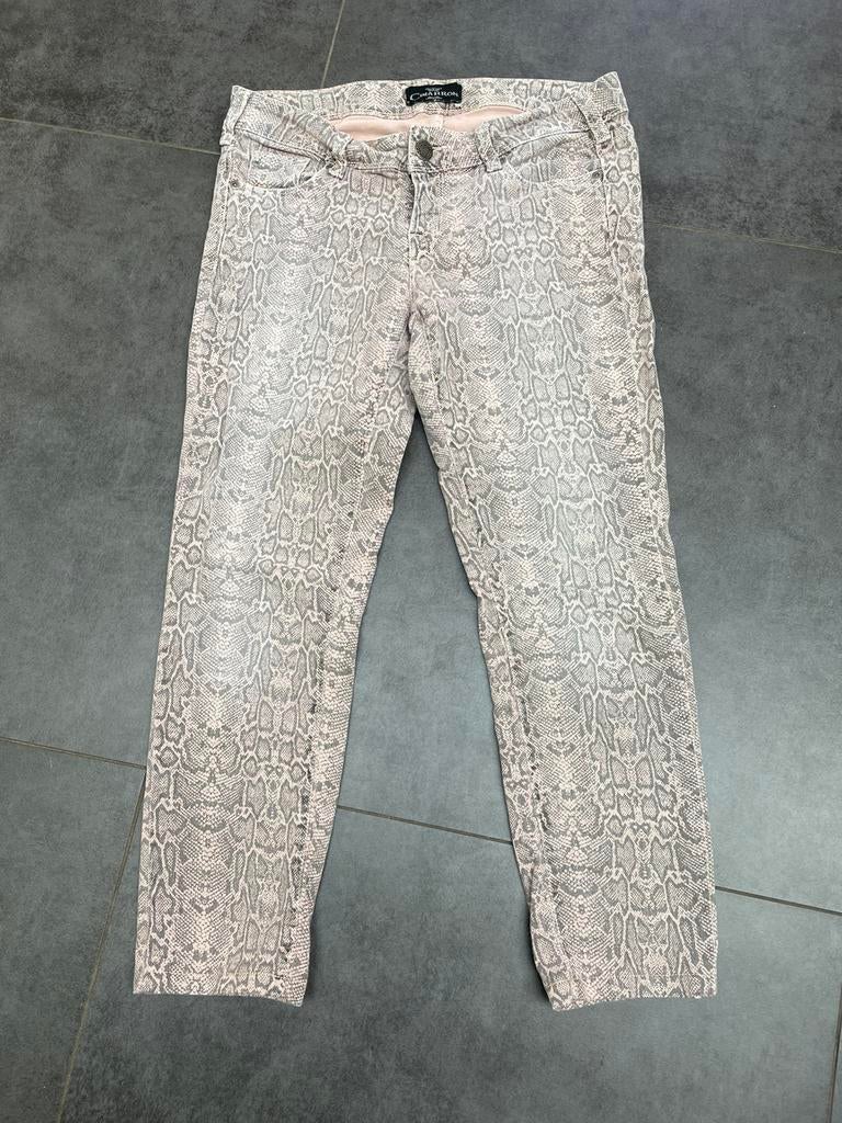 Cimarron stretch enkelbroek jeans size 29 beige grijs motief, Kleding | Dames, Ophalen of Verzenden, Gedragen, Overige kleuren