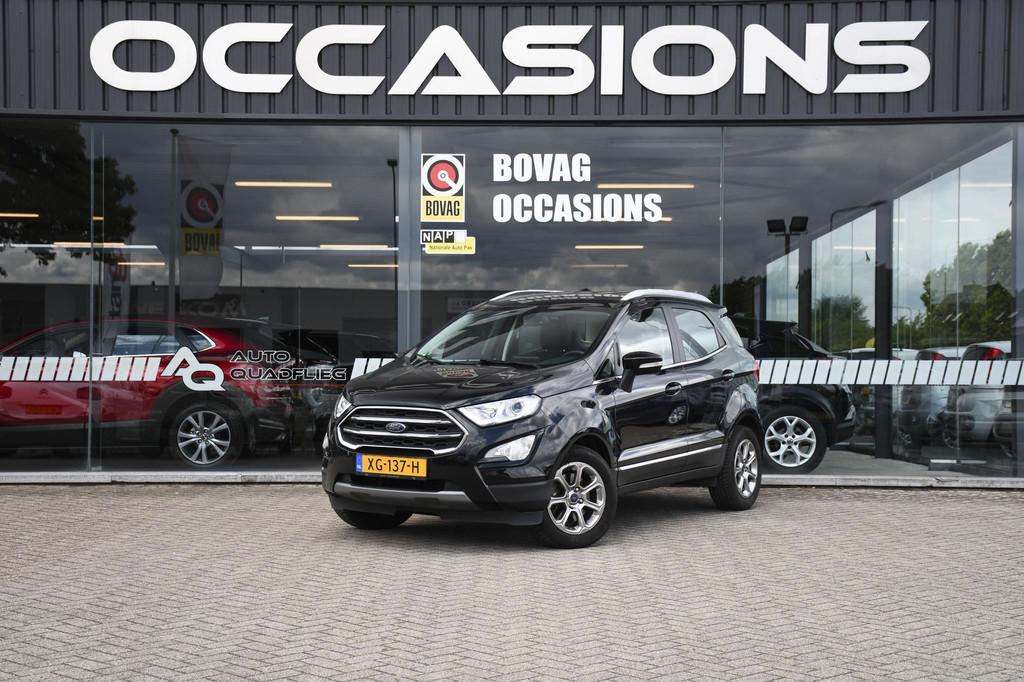 Ford EcoSport 1.0 EcoBoost Titanium APPLE CARPLAY/ LEDER-STO, Auto's, Ford, Voorwielaandrijving, 12 maanden, 125 pk, Gebruikt