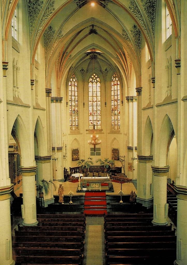 Maarssen, interieur H. Hartkerk, Verzenden, 1940 tot 1960, Ongelopen, Utrecht