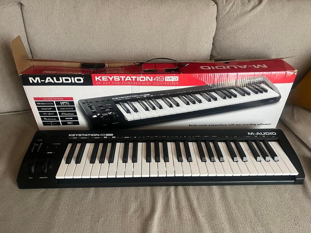M-Audio Midi Keystation 49 MK3, Muziek en Instrumenten, Midi-apparatuur, Ophalen of Verzenden, Zo goed als nieuw