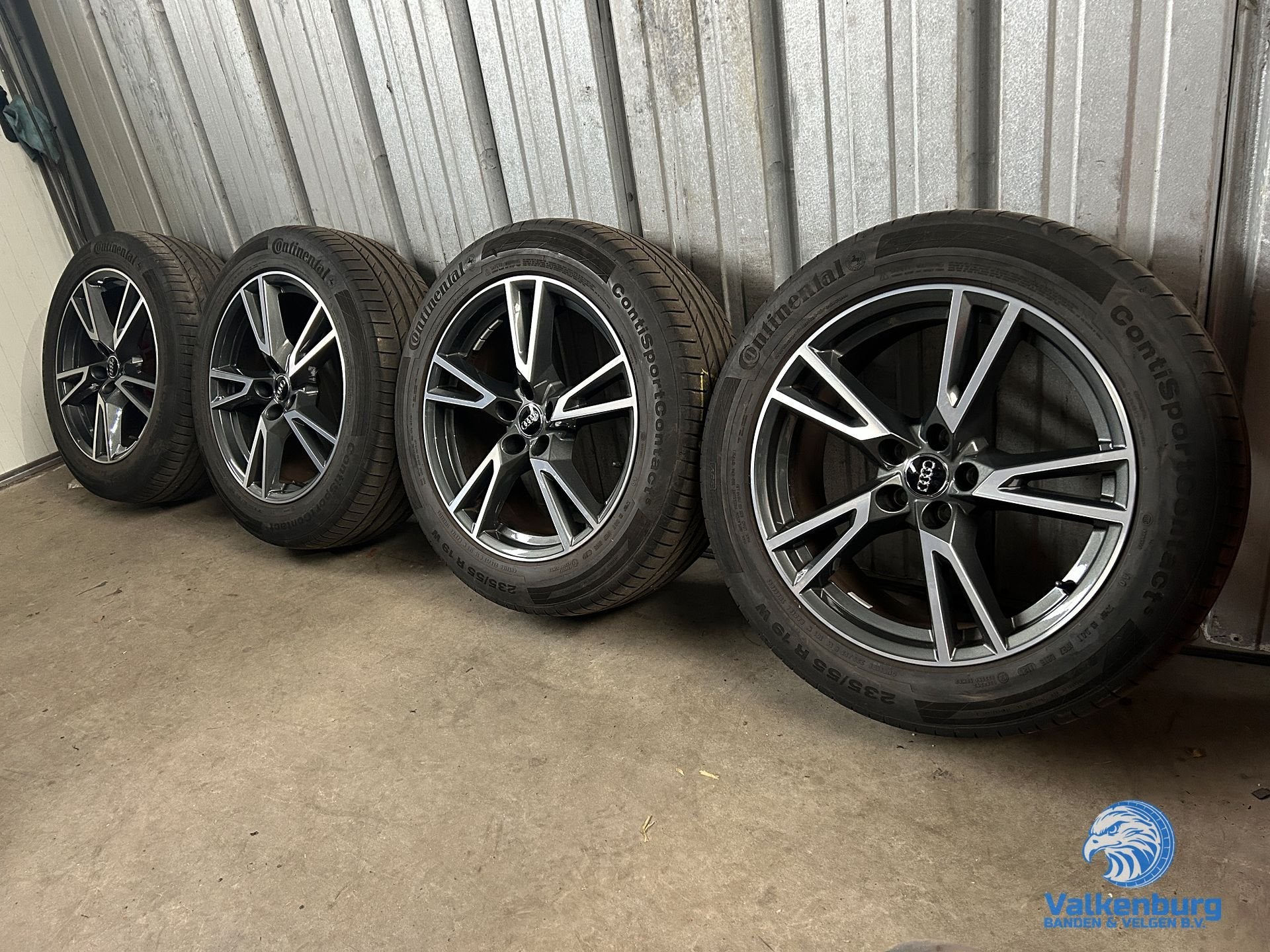5-6mm! Originele Audi Q5 SQ5 80A 19 inch antraciete velgen 5