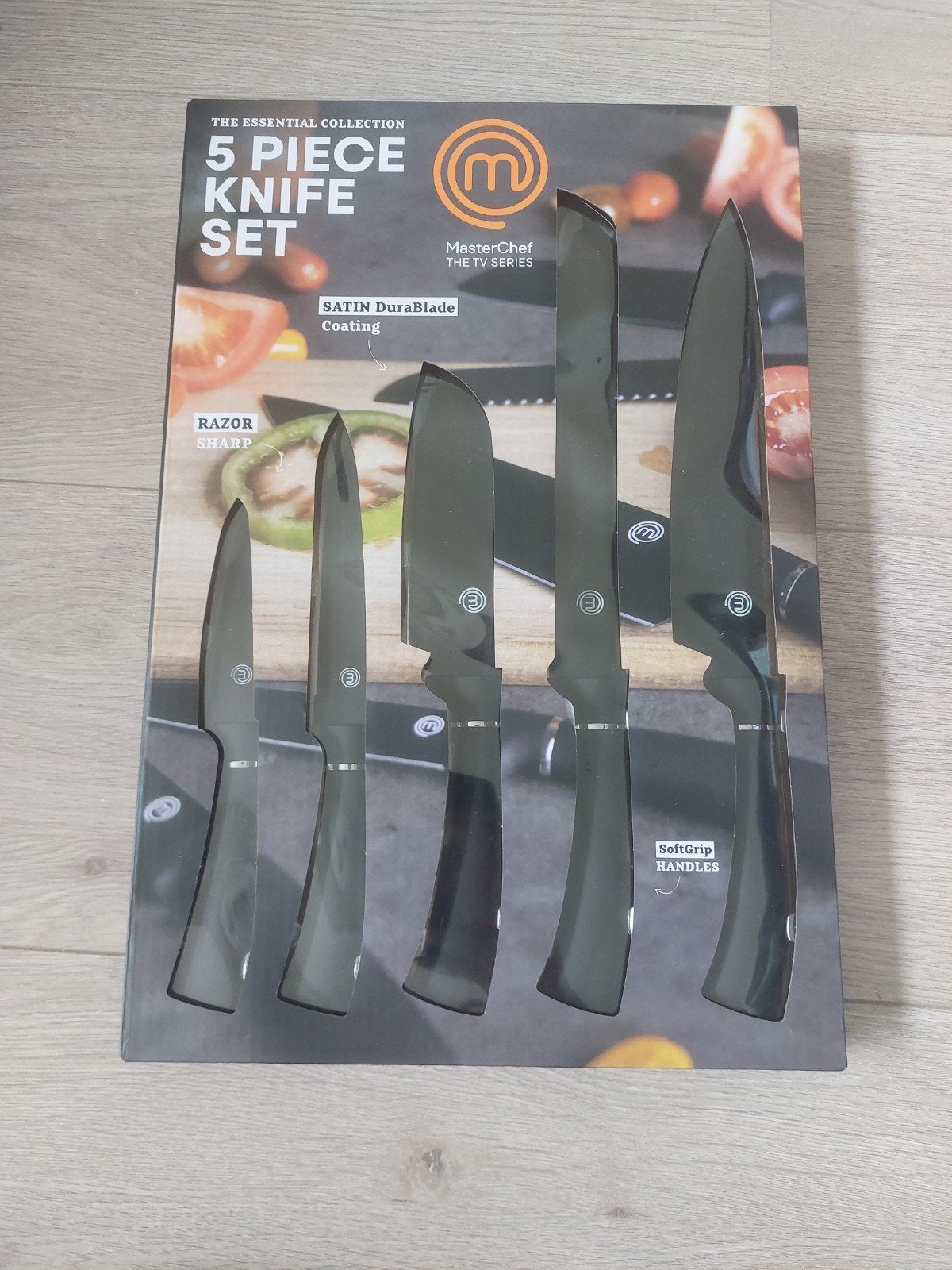 Masterchef 5-delige messenset - Nieuw in verpakking, Ophalen of Verzenden, Nieuw, Rvs of Chroom, Snijmes
