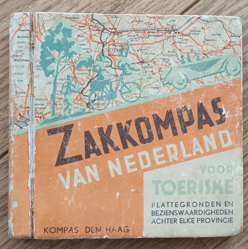 Zakkompas van Nederland ca. 1950, Ophalen of Verzenden, 1800 tot 2000, Nederland, Landkaart
