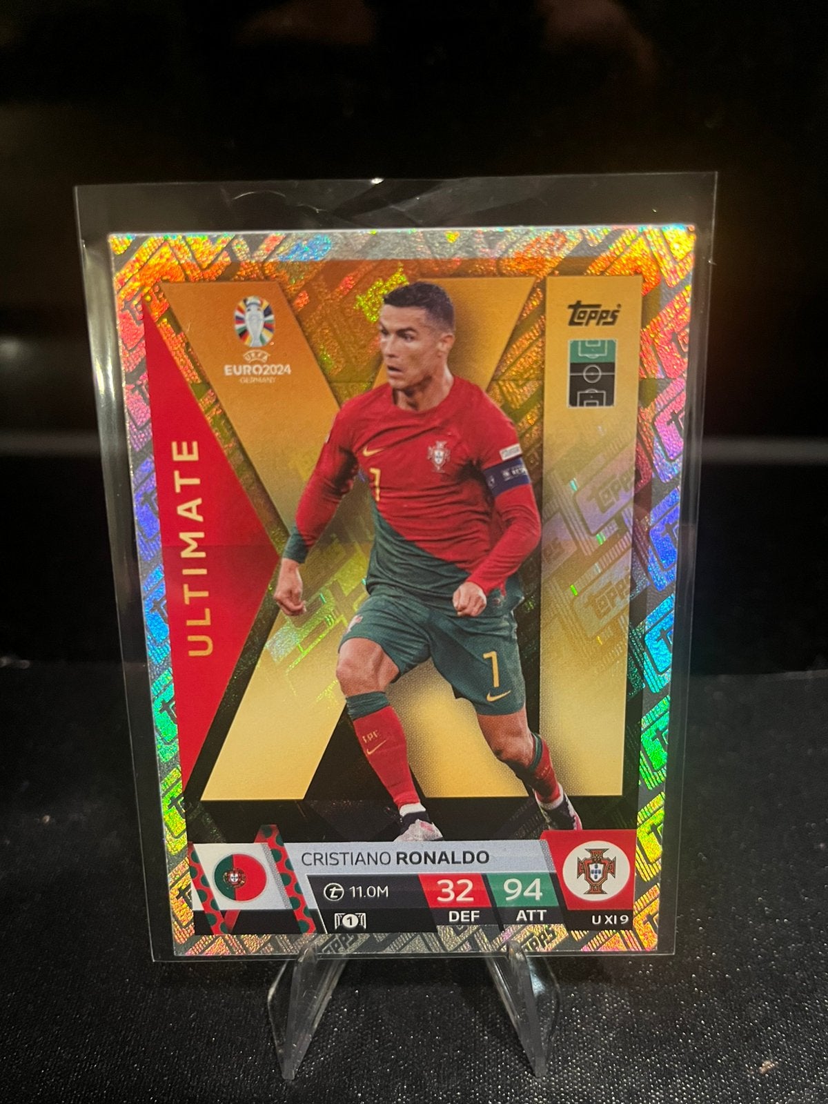 Cristiano Ronaldo Ultimate Topps Match Attax EURO 2024, Ophalen of Verzenden, Zo goed als nieuw, Plaatje