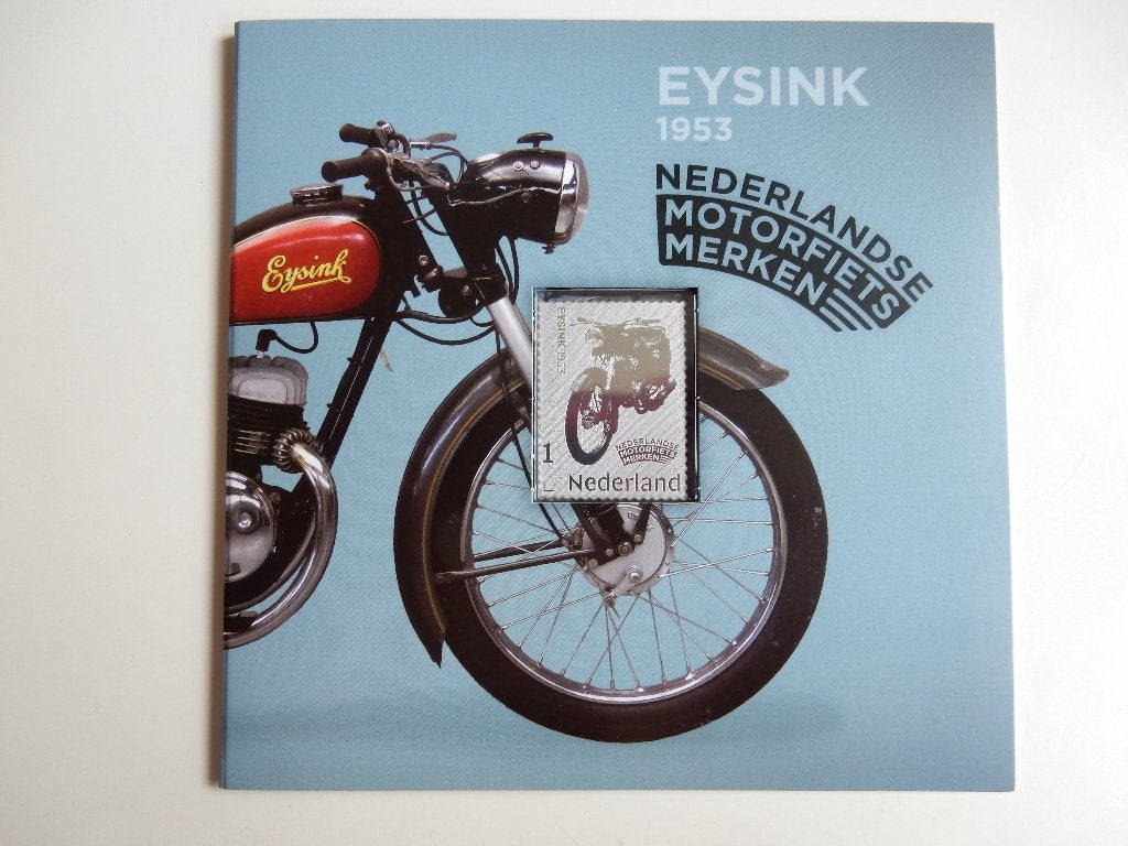 Eysink 1953 Nederlandse motorfiets merken zilveren postzegel, Postzegels en Munten, Ophalen of Verzenden, Na 1940, Postfris