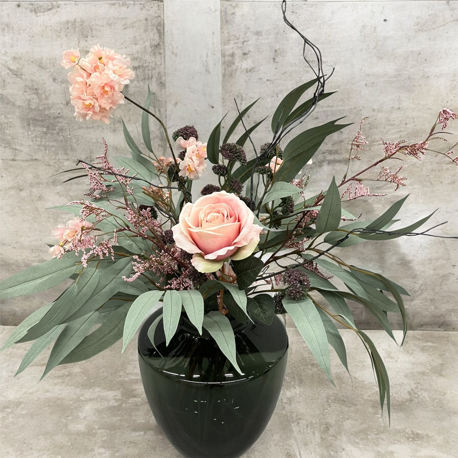 Zijden silk boeket met warme tinten NIEUW!, Binnen, Info@flowersbymirjam.nl, Roze, Ophalen of Verzenden