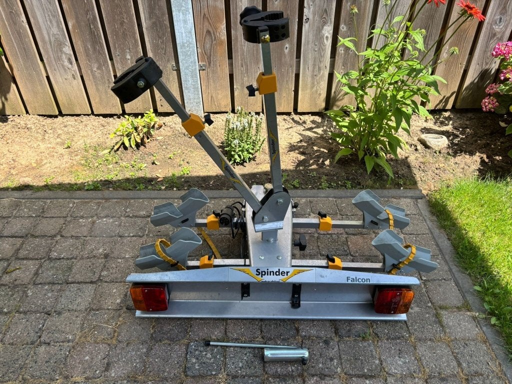 fietsdrager Spinder Falcon (kantelbaar), Auto diversen, Fietsendragers, Ophalen, 2 fietsen, Gebruikt, Trekhaakdrager