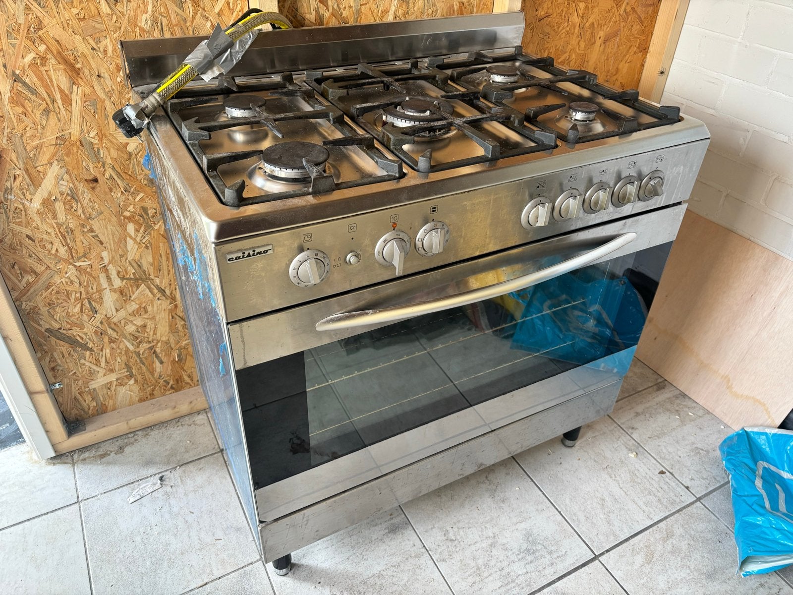 Cuisino gasfornuis - goed werkend, 60x90x90cm, Witgoed en Apparatuur, Fornuizen, Ophalen, Gebruikt, 60 cm of meer, Gas
