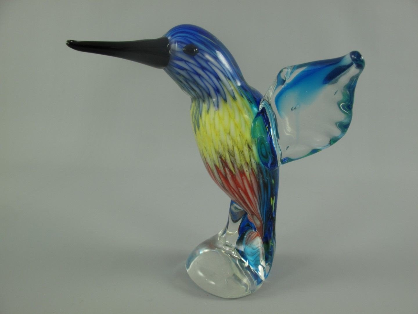 Handgemaakt Murano Stijl Glaskunst Kolibri Beeld, Ophalen of Verzenden