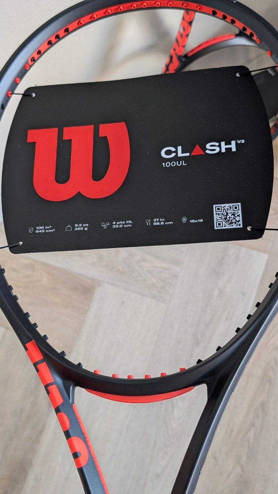 Wilson Clash v3 100UL Tennisracket - nieuw en  ongebruikt, Nieuw, Ophalen of Verzenden, Wilson, Racket