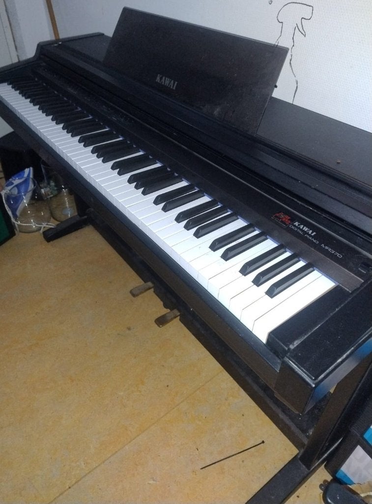 Electrische Piano Vintage - Kawai zwart model MR370, Muziek en Instrumenten, Ophalen, Gebruikt, Zwart, Digitaal