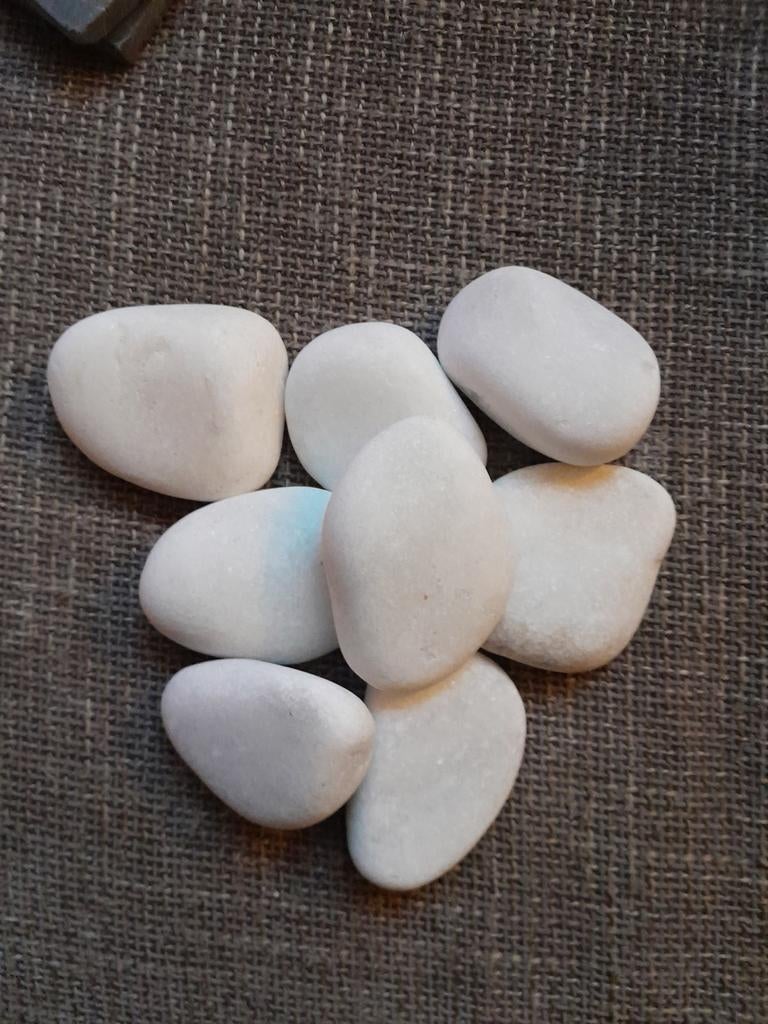 Witte keien, happystones,  witte stenen om te schilderen, Ophalen, Nieuw, Acrylverf