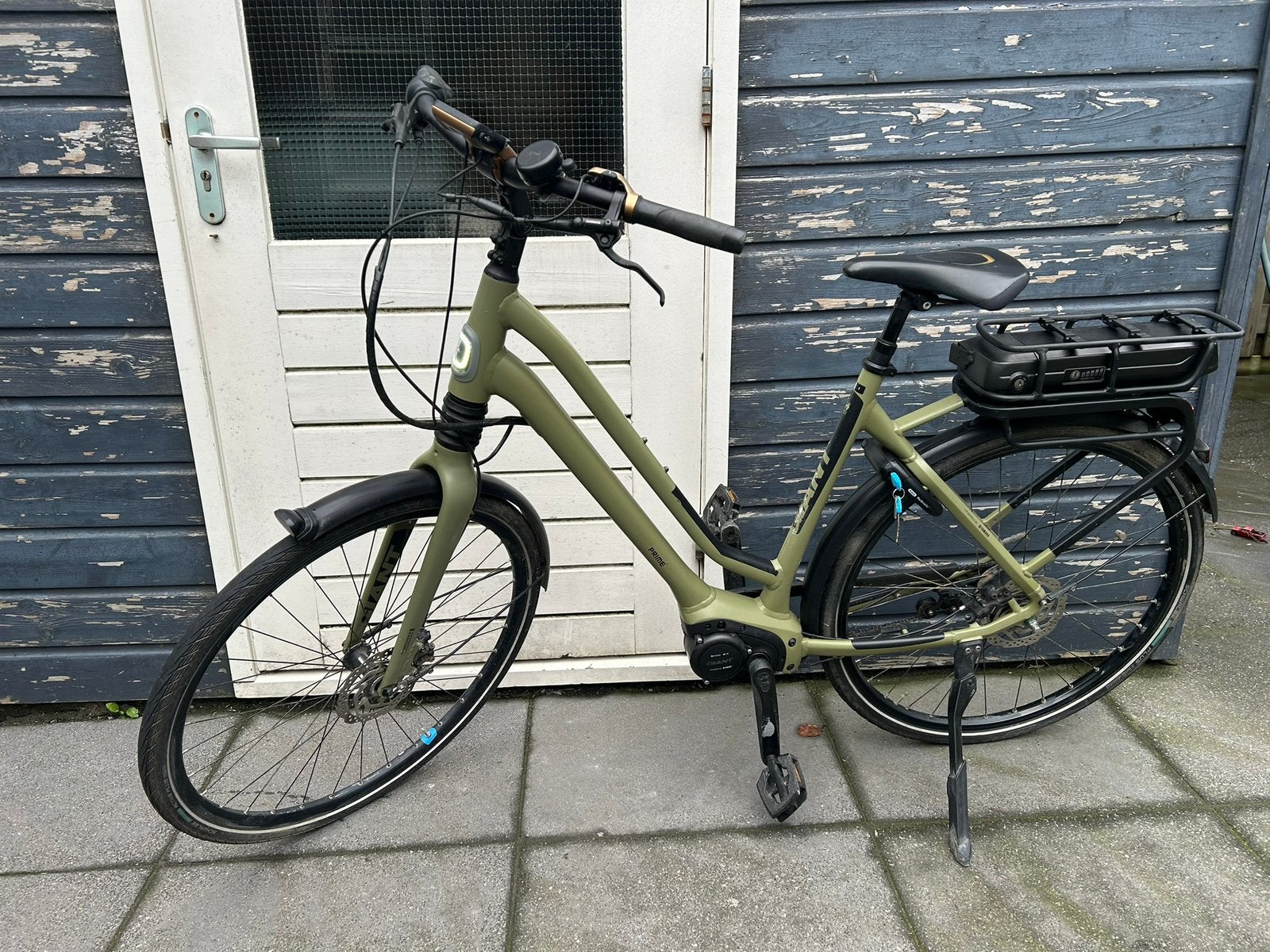 Giant Prime + 2022 elektrische fiets midden motor groen, Ophalen, Zo goed als nieuw, Overige merken
