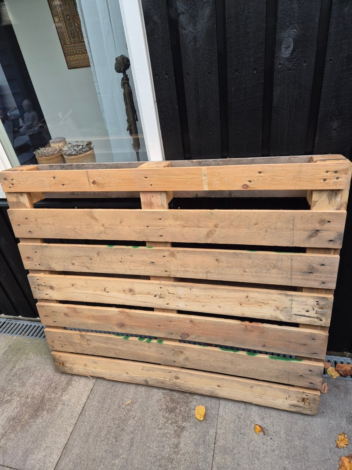 Gratis houten pallet, Ophalen, Gebruikt, 50 mm of meer, Pallet