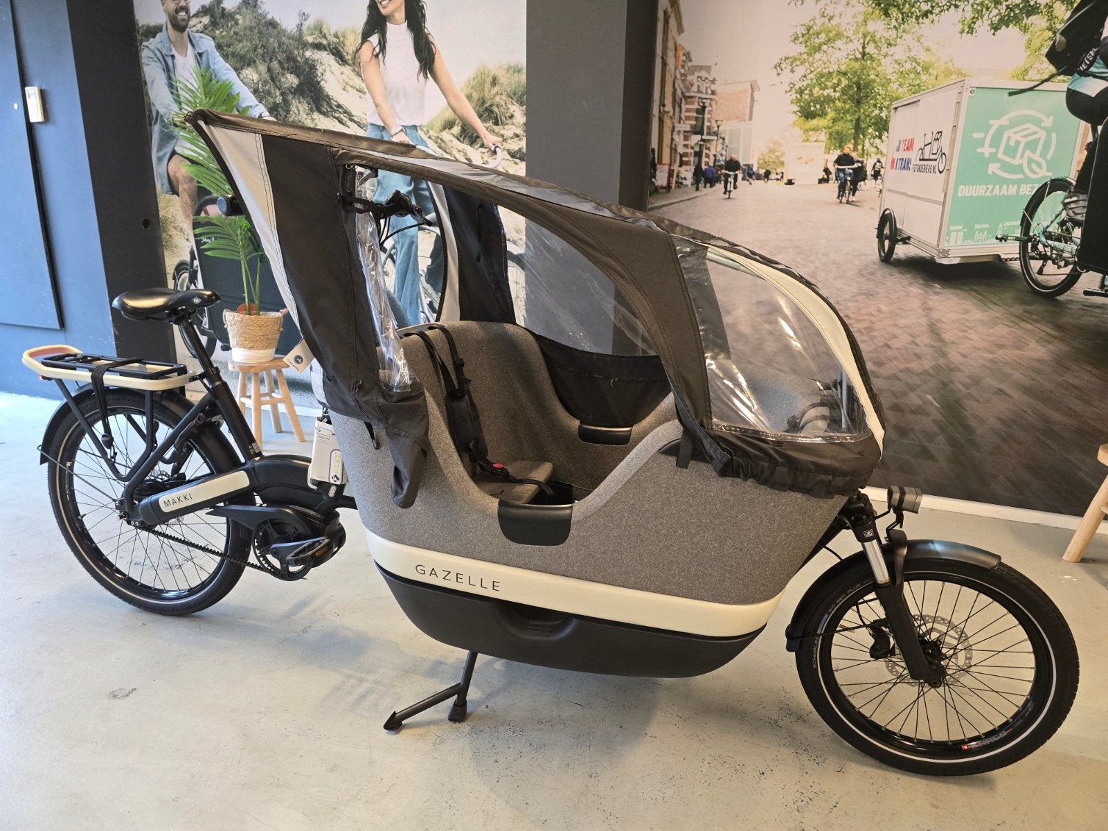 Gazelle Makki Load Performance | HUIF | 2E BANKJE |VOL OPTIE, Fietsen en Brommers, Fietsen | Bakfietsen, Ophalen of Verzenden