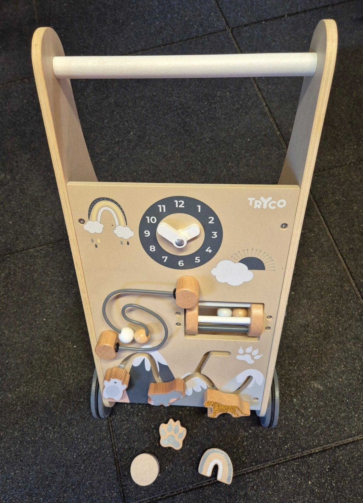 Houten loopwagen Tryco, Ophalen, Zo goed als nieuw, Duw- of Trekspeelgoed