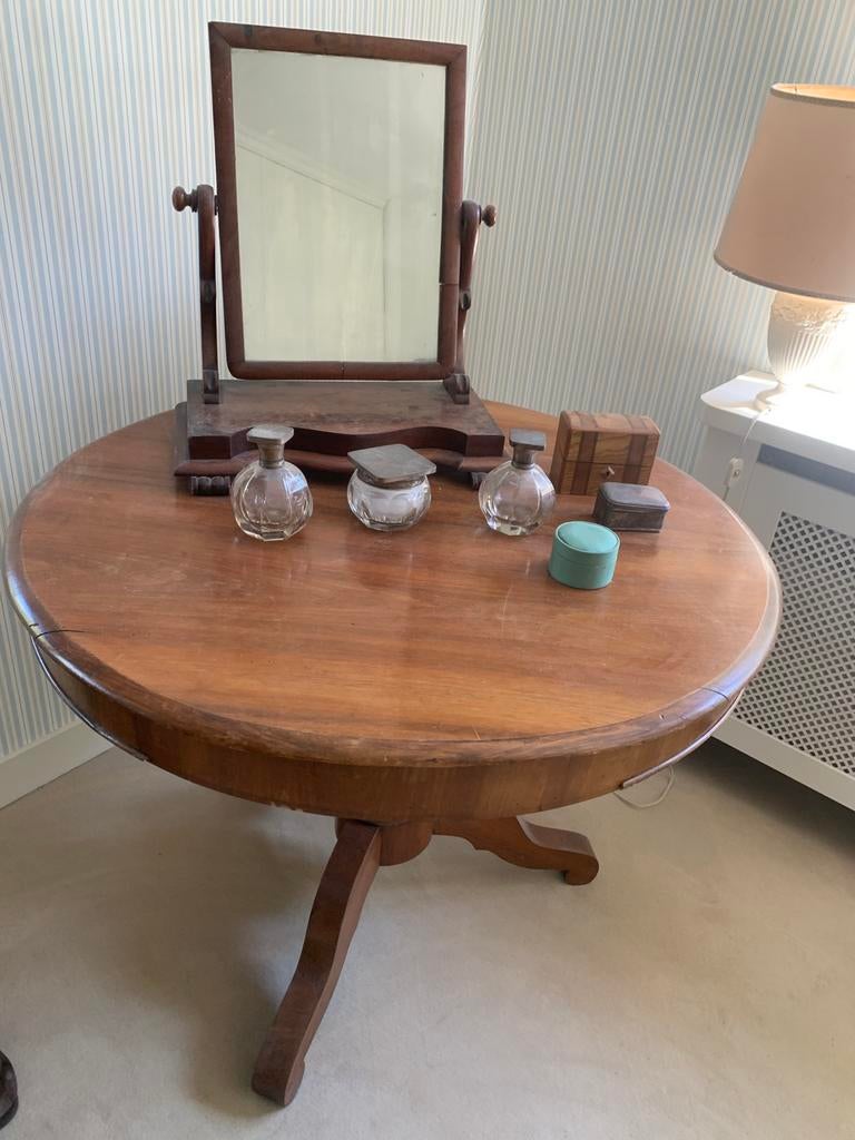 Ronde houten tafel, Ophalen, 50 tot 100 cm, Rond, 50 tot 100 cm