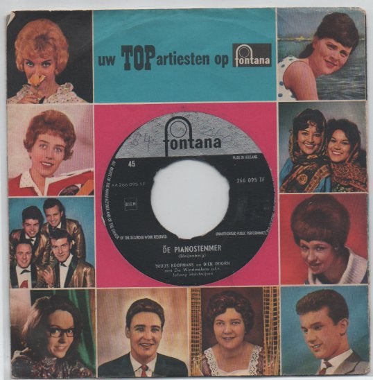Truus Koopman en Dick Doorn-De Pianostemmer/ Friese Klok, Verzenden, 7 inch, Zo goed als nieuw, Levenslied of Smartlap