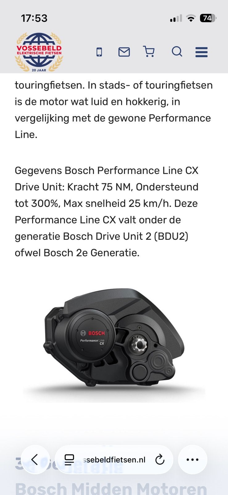 Bosch performance cx generatie 2 middenmotor, Fietsen en Brommers, Ophalen of Verzenden, Frame