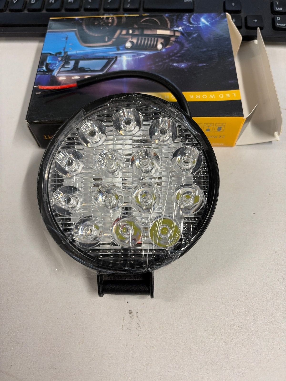 LED Werklamp Rond 12V/24V - Krachtige Verlichting, Auto-onderdelen, Ophalen of Verzenden, Nieuw, Universele onderdelen