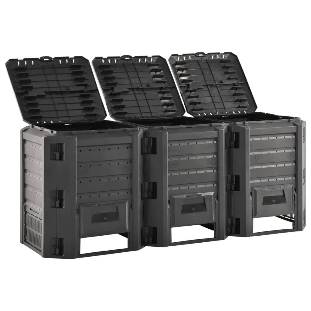 DEAL | Compostbak compostvat  compostbox1200 L zwart! GRTS E, Verzenden, Compostbak