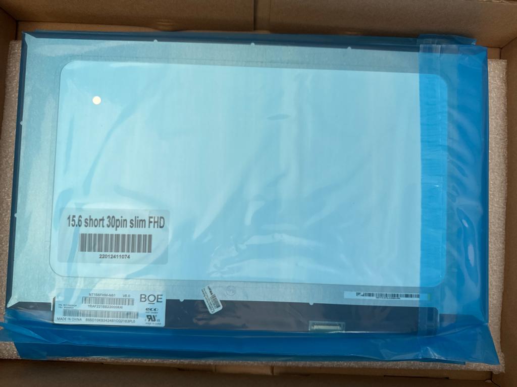 Partij FHD Slim Laptop Scherm  NT156FHM-N61 15.6", Computers en Software, Monitoren, Ophalen, Nieuw, Full HD, Onbekend