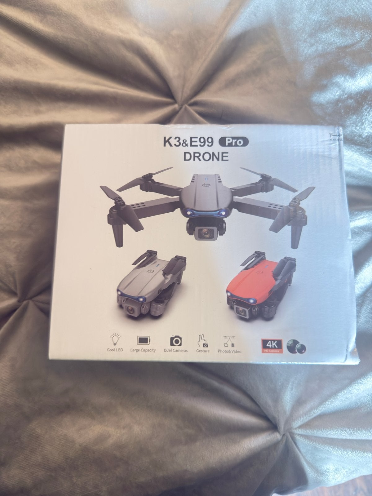K3&E99 Pro Drone - Ideaal voor beginners en speelgoed, Basiskwaliteit, Overige merken, Nieuw, Minder dan 100 meter