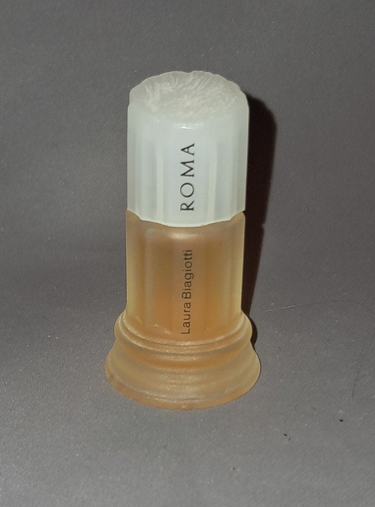 Volle parfum mini - Laura biagiotti roma mat, Ophalen of Verzenden, Zo goed als nieuw, Miniatuur, Gevuld