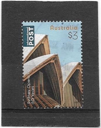 Australie 2023  Int. Post Sydney Opera House 50 Years $3.00, Postzegels en Munten, Verzenden, Gestempeld