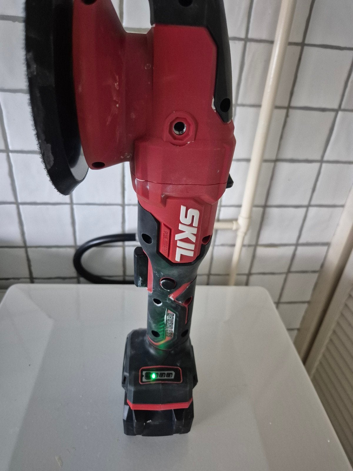Polijstmachine, Ophalen of Verzenden, Zo goed als nieuw, Minder dan 700 watt, Werkbankslijpmachine