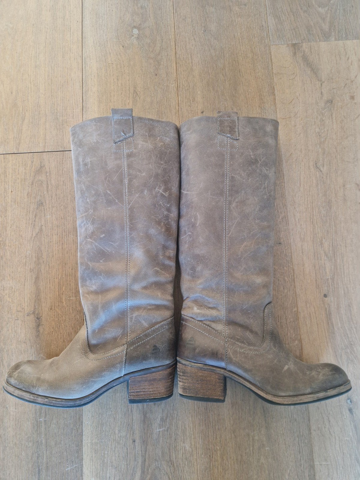 Vintage Bullboxer laaren. mt 39., Hoge laarzen, Bruin, Ophalen of Verzenden, Gedragen