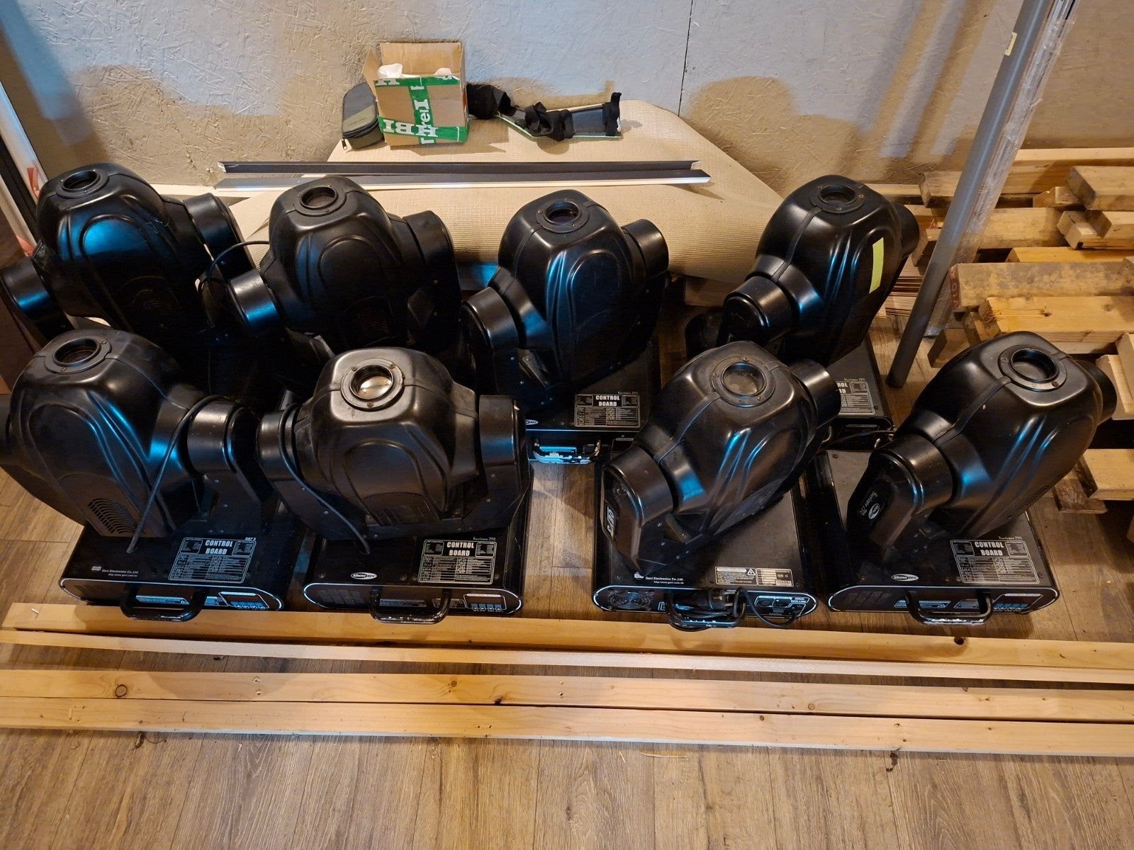 8x Showtec Hurricane/Oby3, Ophalen, Gebruikt, Licht, Kleur
