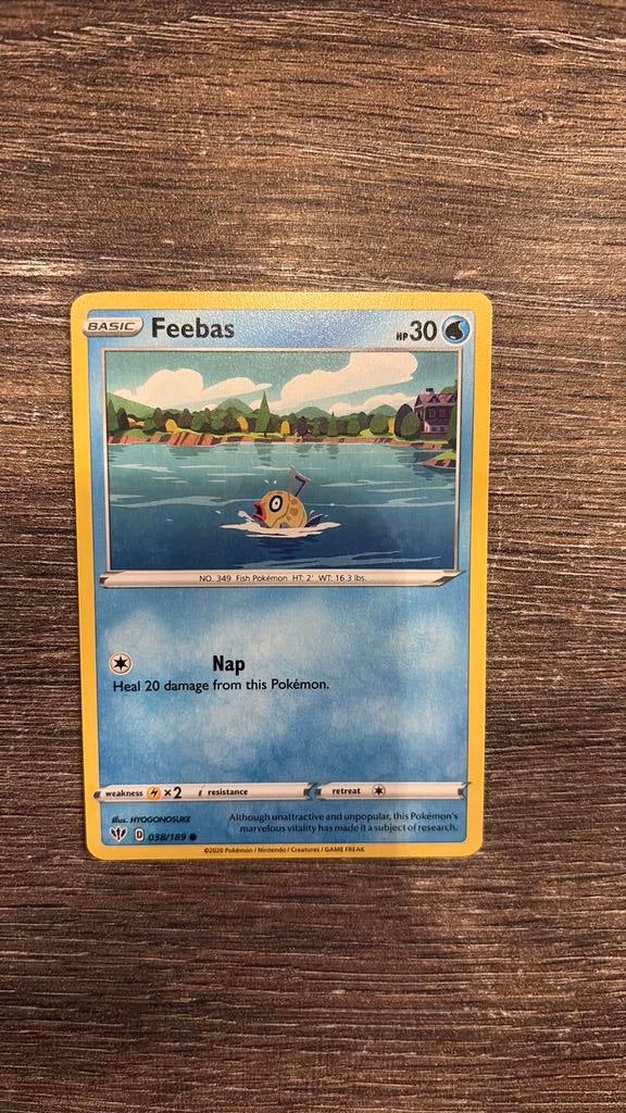 DAA Feebas 038/189, Hobby en Vrije tijd, Verzamelkaartspellen | Pokémon, Ophalen of Verzenden, Zo goed als nieuw