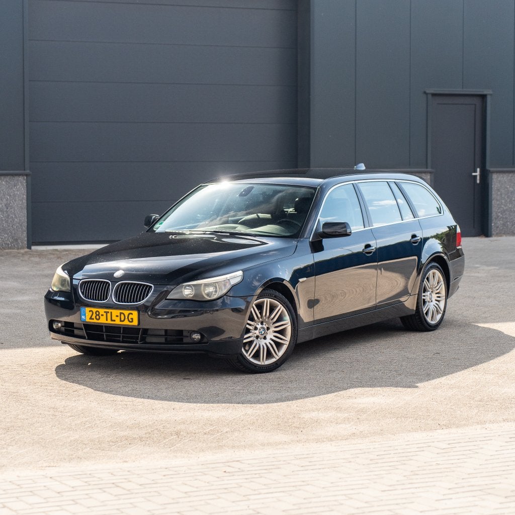 BMW E61 525i Trekhaak | Leder | Verwarming | Airco | PDC, Auto's, BMW, Automaat, Achterwielaandrijving, Zwart, 2497 cc