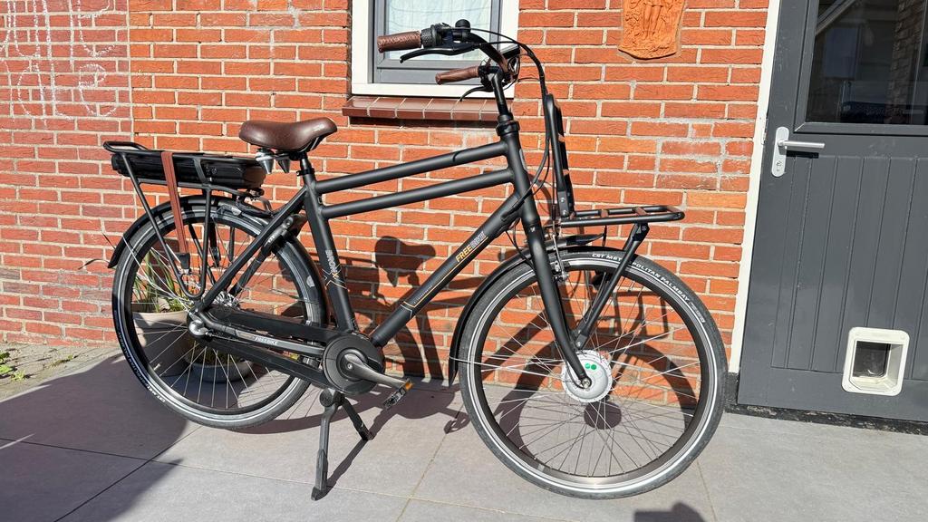 Bronx Freebike N3 elektrisch heren zwart, nauwelijks gereden, Nieuw, 50 km per accu of meer, 55 tot 59 cm, Ophalen