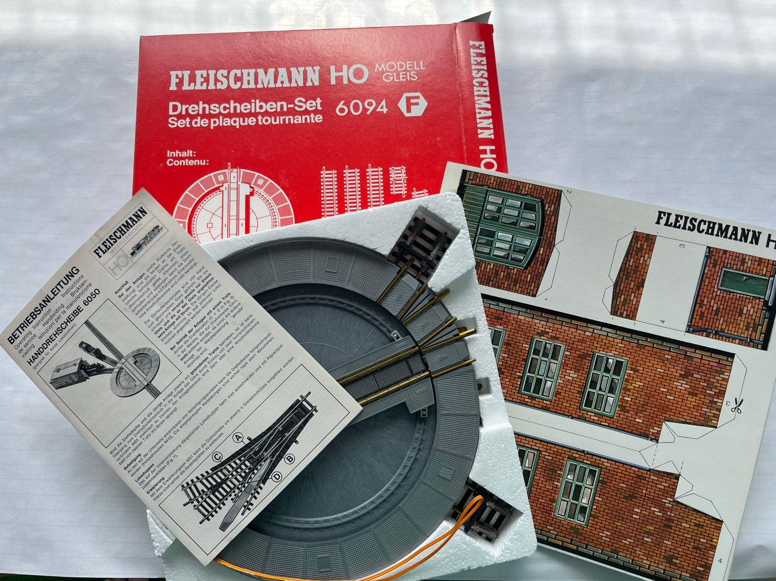 Fleischmann H0 Draaischijfset 6094 – Nieuwstaat in OVP, Gelijkstroom, Fleischmann, Rails, Ophalen of Verzenden