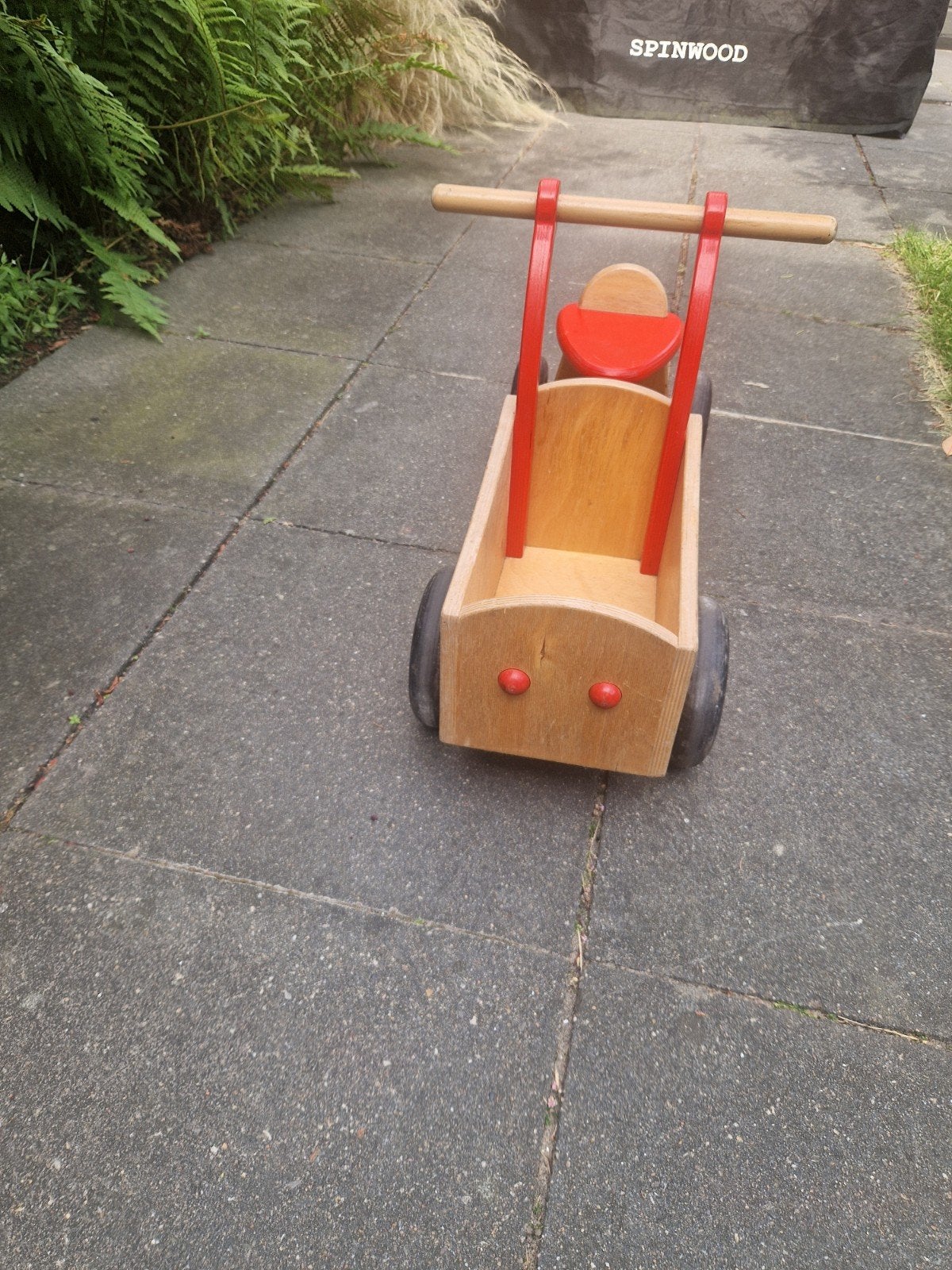 Van Dijk Toys houten bakfiets, Ophalen, Gebruikt, 1 kind