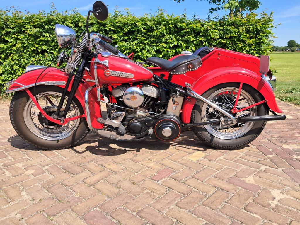 Harley Davidson Liberator WLC '42 met zijspan, Motoren, 750 cc, 2 cilinders, Chopper, Gebruikt