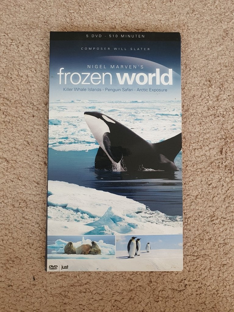 5-disc DVD set Frozen World, natuurdocus van Nigel Marven, Alle leeftijden, Ophalen of Verzenden, Gebruikt, Natuur