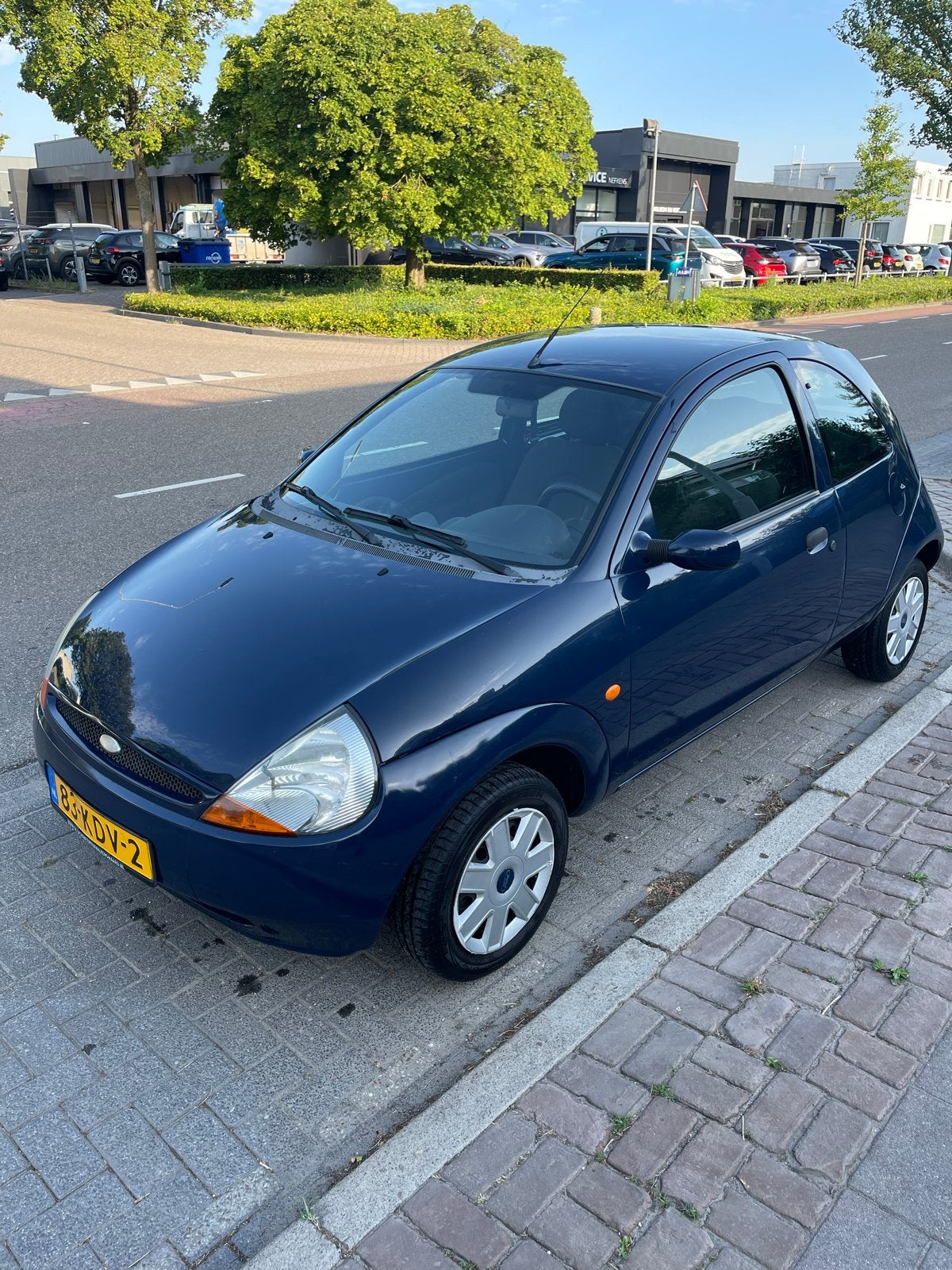 Ford Ka 1.3 I 44KW 2008 Blauw, Auto's, Ford, Voorwielaandrijving, 1299 cc, 31 €/maand, 4 cilinders
