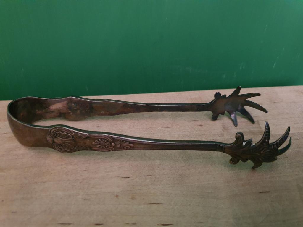 IJsklontjes tang. Antiek. Zilver., Antiek en Kunst, Ophalen of Verzenden, Zilver