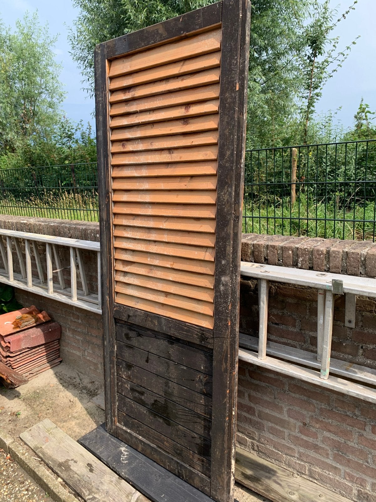 Lamellen paneel overkapping of schutting, Tuin en Terras, Overkappingen, Ophalen, Gebruikt, Overige typen