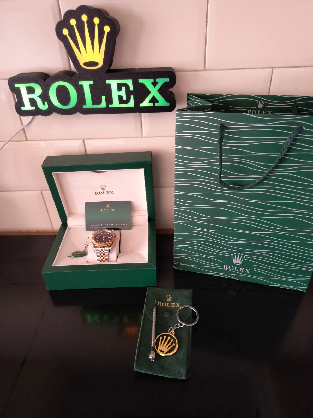 Rolex day-date, Ophalen of Verzenden, Staal, Rolex